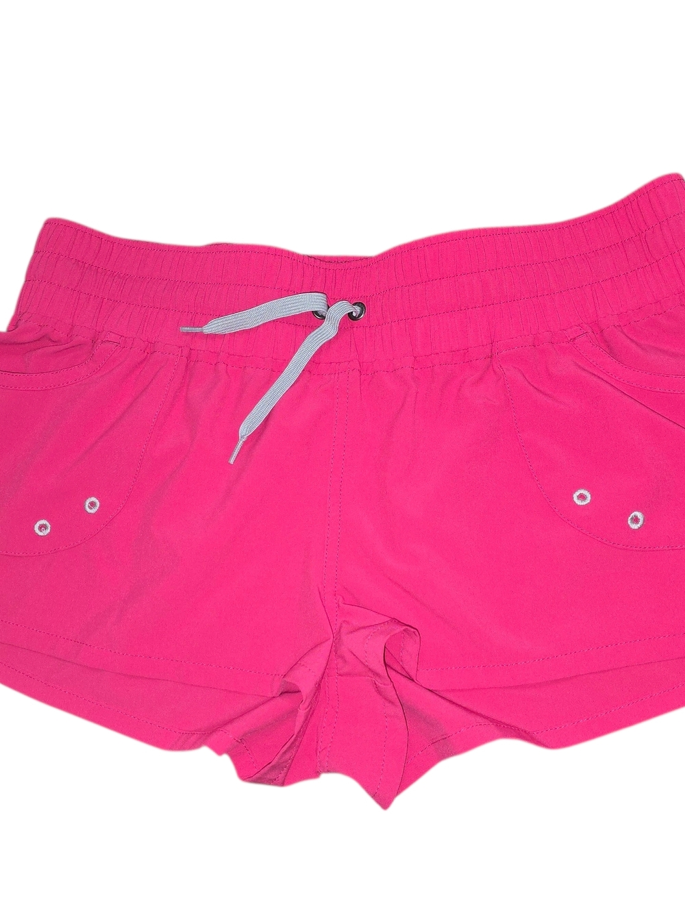 Women’s Hot Pink Elastic Waist Drawstring Shorts